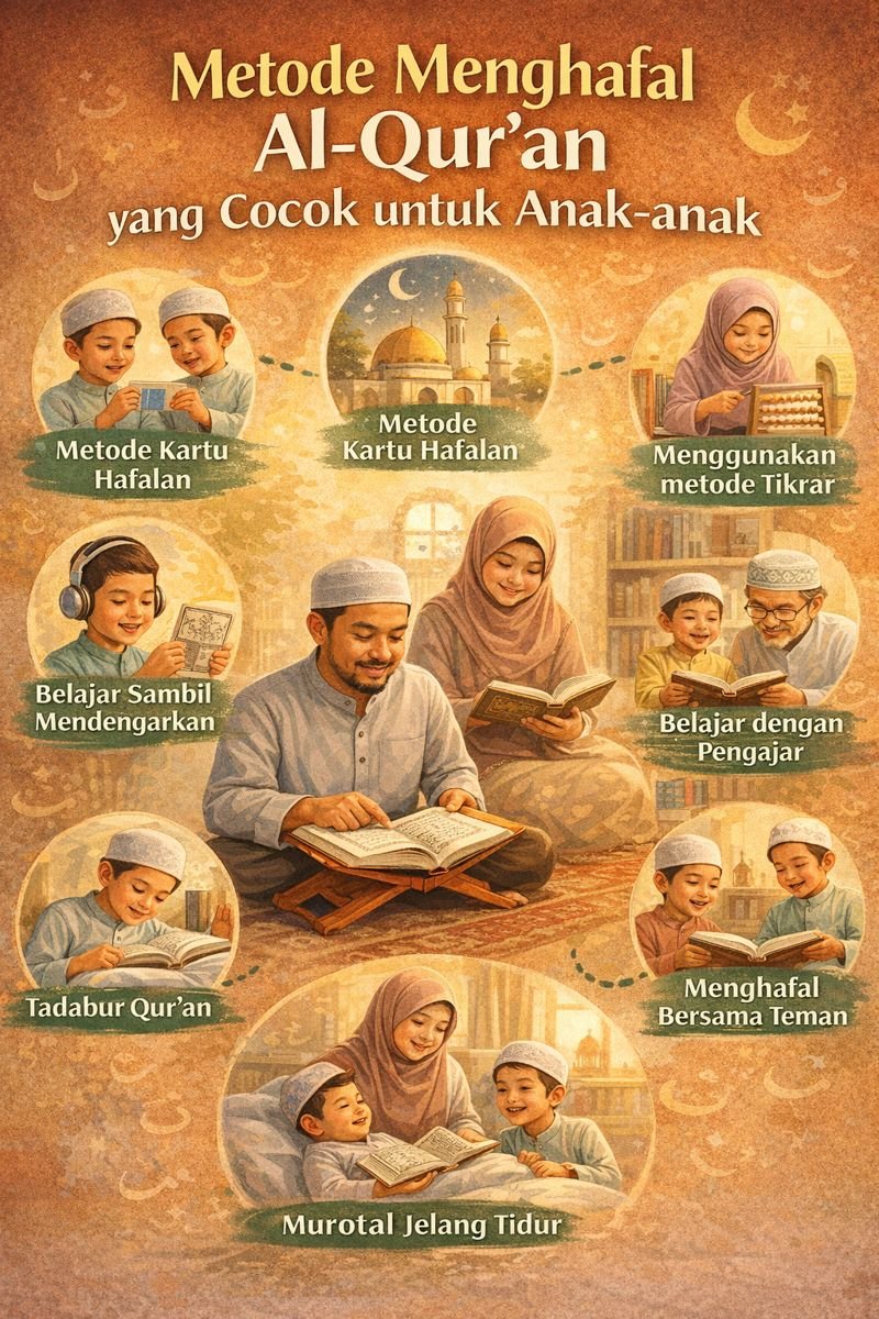 Metode Menghafal Al-Qur’an yang Cocok untuk Anak-anak